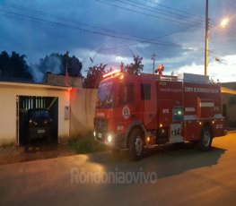 INCÊNDIO: Morador é suspeito de colocar fogo na própria casa